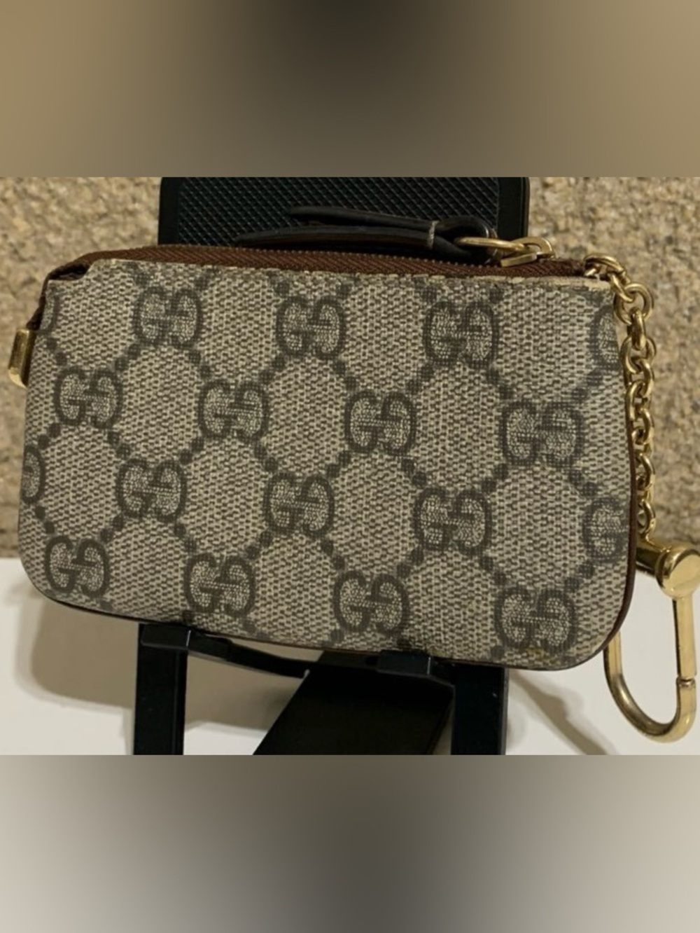 Gucci Coin Purse Key Pouch Cles - GG Supreme, Authentic